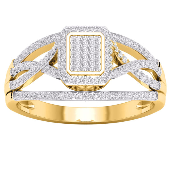 10KT-0.33CTW LADIESRING