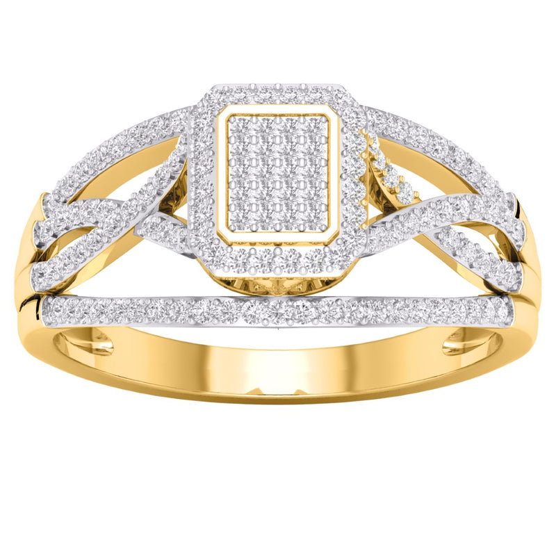 10KT-0.33CTW LADIESRING