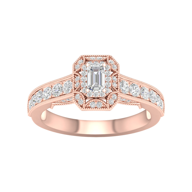 14KT-0.75CTW (0.25CTR) BRIDAL