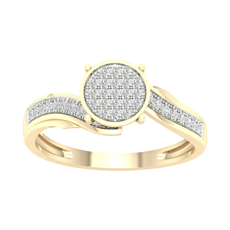 10KT-0.12CTW LADIESRING