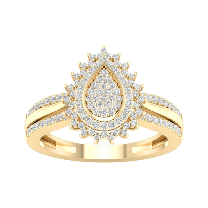 10KT-0.33CTW LADIESRING