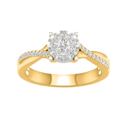 10KT-0.25CTW LADIESRING