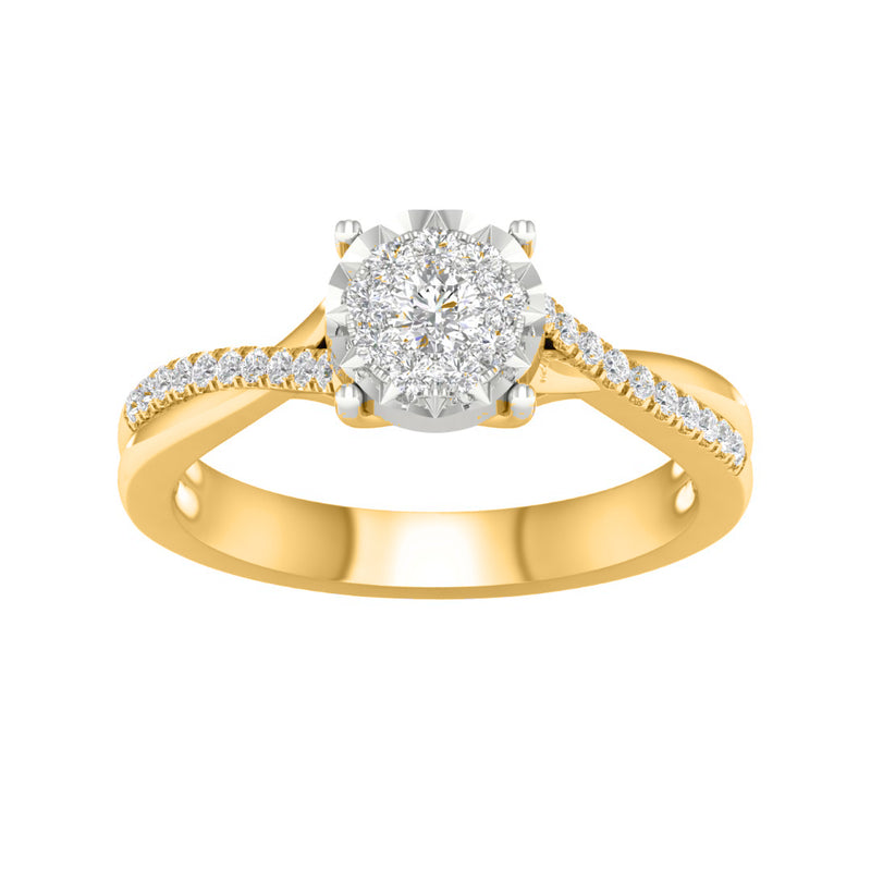 10KT-0.25CTW LADIESRING