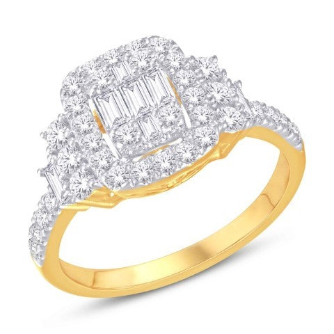 14KT-0.75CTW LADIESRING