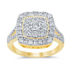 10KT-1.00CTW(L) LADIESRING (Size 7)