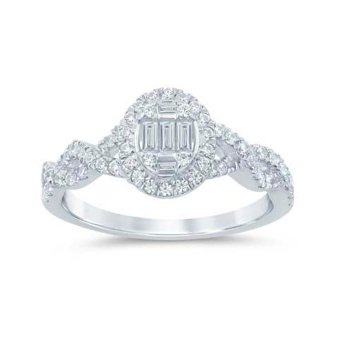 10KT-0.50CTW LADIESRING (Size 7)