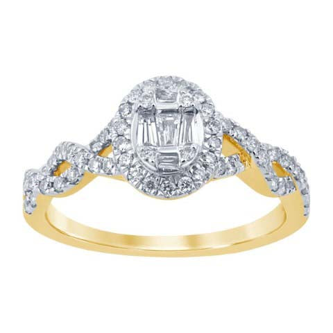 10KT-0.50CTW LADIESRING (Size 7)