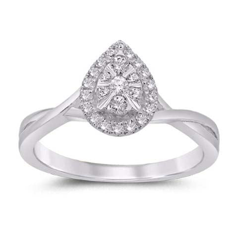 10KT-0.25CTW LADIESRING (Size 7)