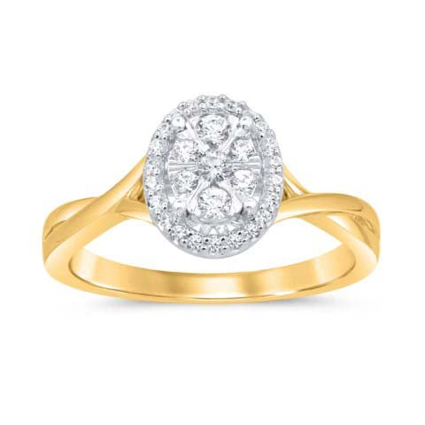 10KT-0.25CTW LADIESRING (Size 7)