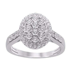 10KT-0.50CTW(L) LADIESRING (Size 7)