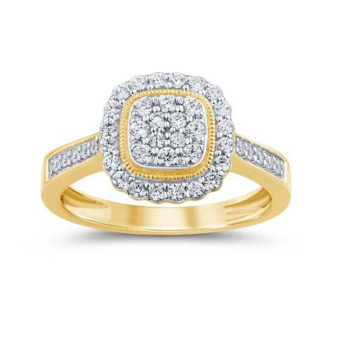 10KT-0.50CTW LADIESRING (Size 7)