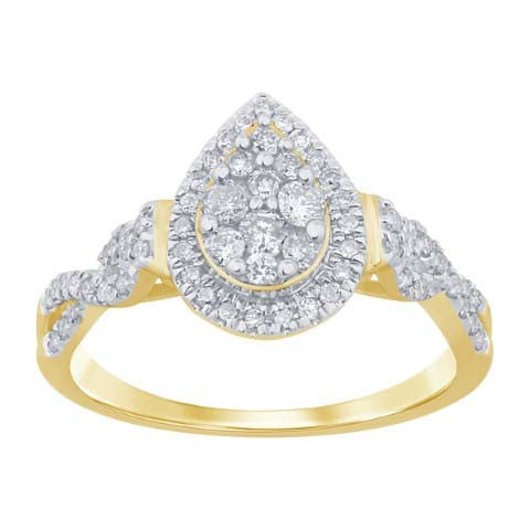 10KT-0.50CTW INV LADIESRING (Size 7)