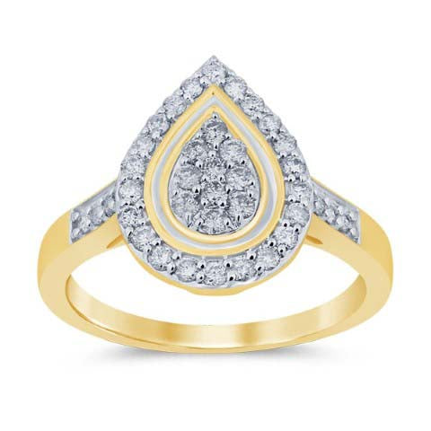 10KT-0.50CTW LADIESRING (Size 7)