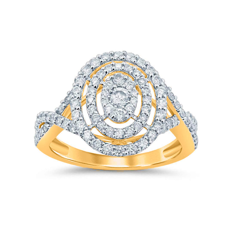 10KT-1CTW LADIESRING