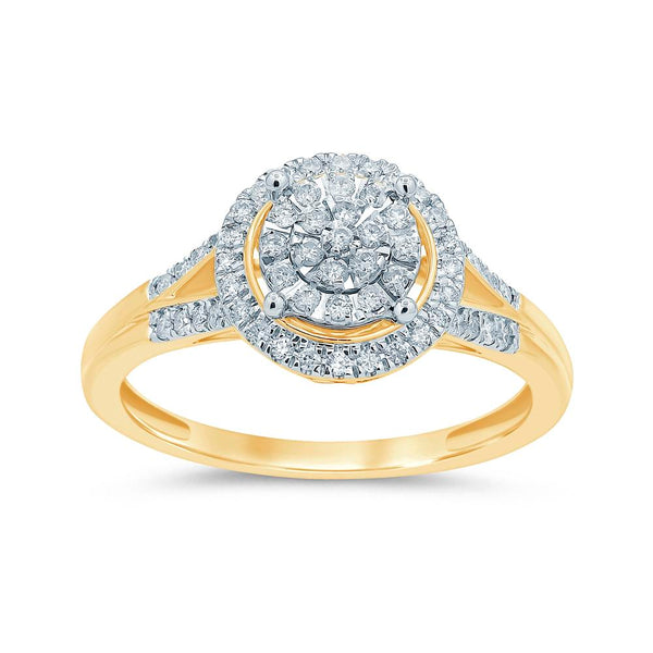 10KT-0.25CTW LADIESRING