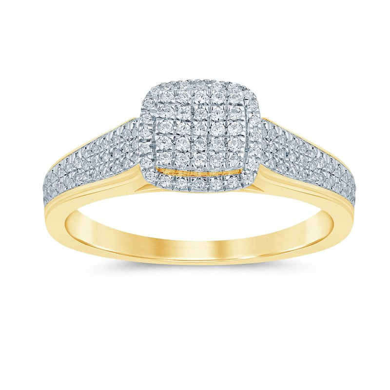 10KT-0.28CTW LADIESRING