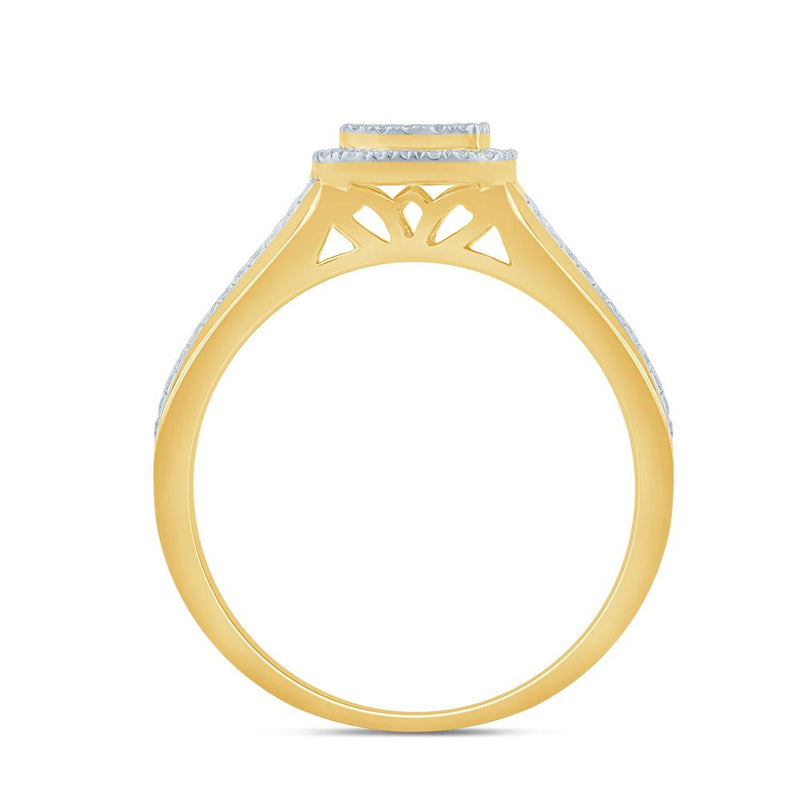 10KT-0.28CTW LADIESRING