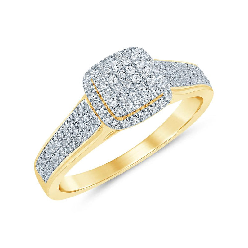 10KT-0.28CTW LADIESRING