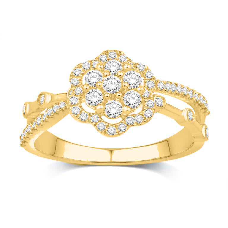 10KT-0.50CTW LADIESRING