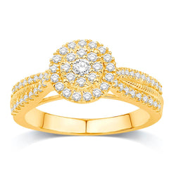 10KT-0.53CTW LADIESRING