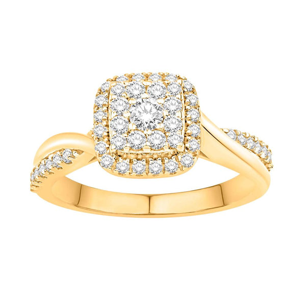 10KT-0.50CTW LADIESRING