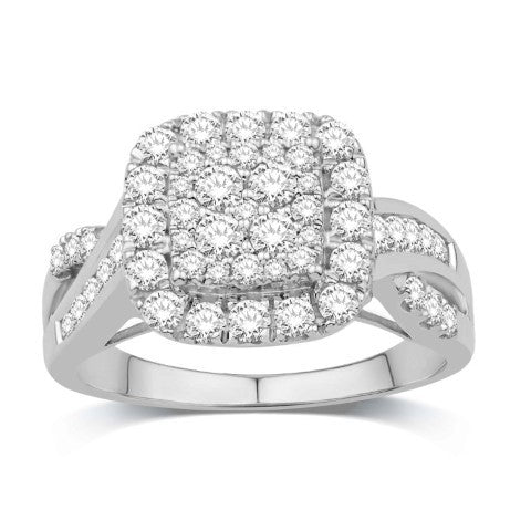 10KT-1.02CTW LADIESRING