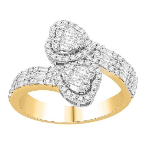 10KT-0.77CTW LADIESRING (Size 7)