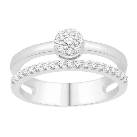 14KT-0.32CTW LADIESRING