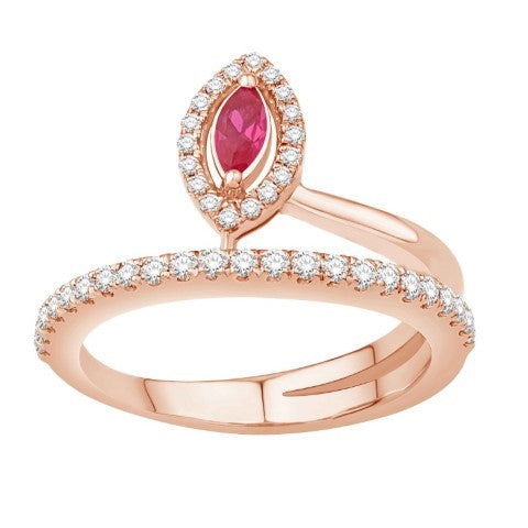 14KT-0.49CTW LADIESRING