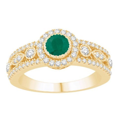 14KT-0.73CTW LADIESRING