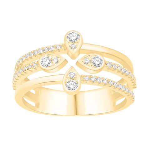 14KT-0.40CTW LADIESRING (Size 7)