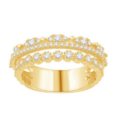 14KT-0.66CTW LADIESRING (Size 7)