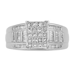 10KT-1.00CTW CINDERELLA LADIESRING(Size 8)