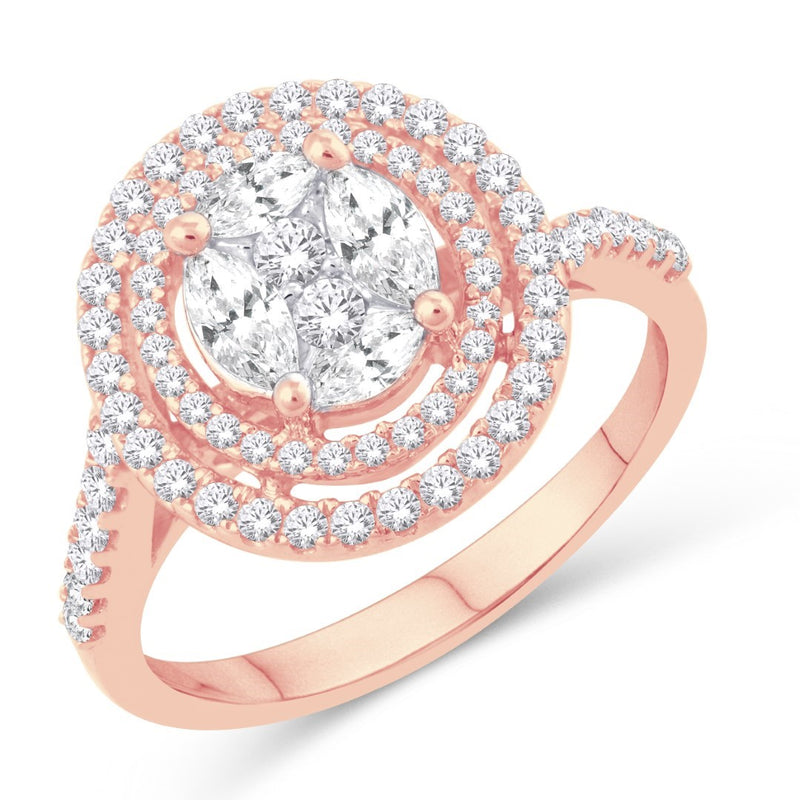 14KT-1.00CTW  LADIESRING