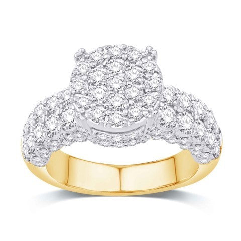 10KT-2.44CTW LADIESRING (SIZE 7)