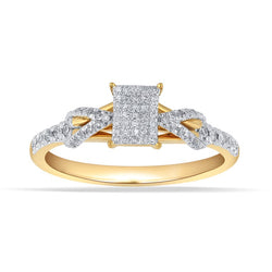 10KT-0.26CTW LADIESRING