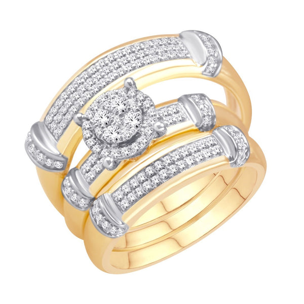 10KTGOLD 0.60CTW TRIO