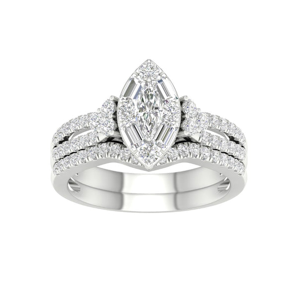 14KT-1.00CTW (0.20CTR) BRIDAL