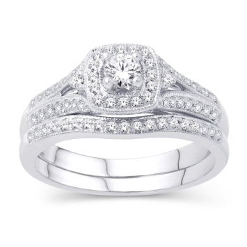 14KT-0.50CTW (CTR:0.20CT) CERTIFIED UNO BRIDAL