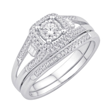 14KT-0.33CTW (CTR:0.10CT) CERTIFIED UNO BRIDAL