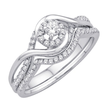 14KT-0.33CTW (CTR:0.10CT) CERTIFIED UNO BRIDAL