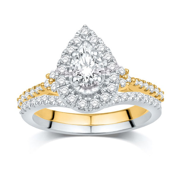 14KT-0.75CTW(CTR:0.25CT) CERTIFIED UNO BRIDAL