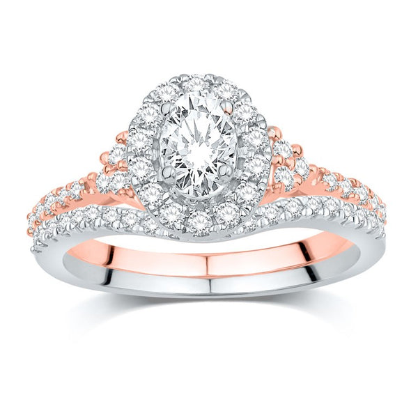 14KT-0.75CTW(CTR:0.25CT) CERTIFIED UNO BRIDAL