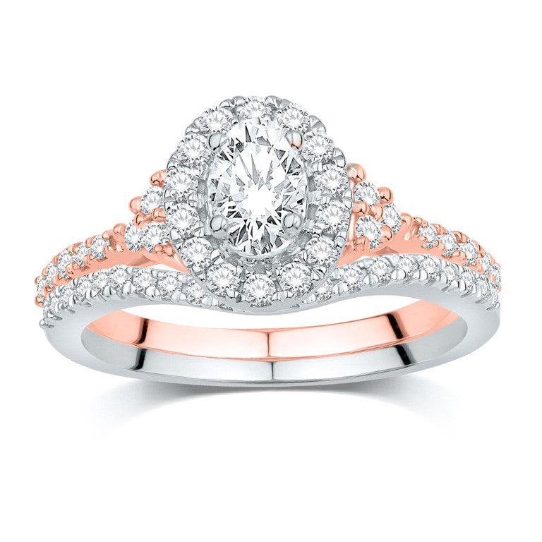 14KT-0.75CTW(CTR:0.25CT) CERTIFIED UNO BRIDAL