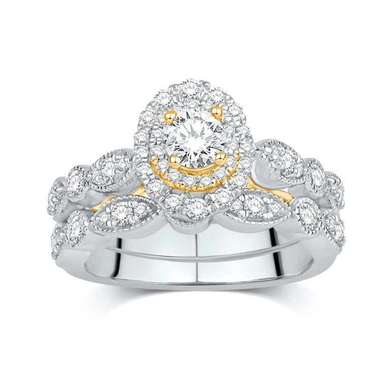 14KT-1.00CTW(CTR:0.25CT) CERTIFIED UNO BRIDAL