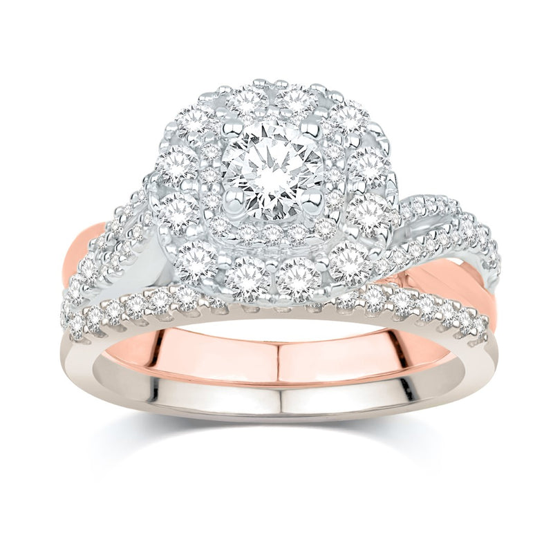 14KT-1.50CTW(CTR:0.40CT) CERTIFIED UNO BRIDAL