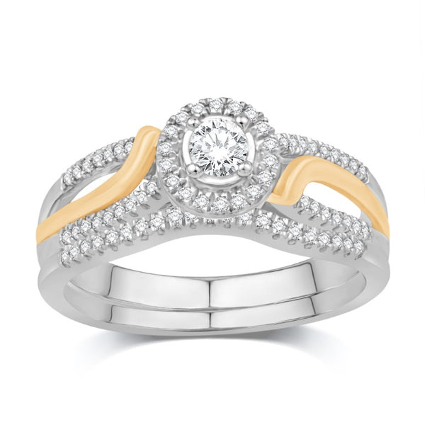 14KT-0.33CTW (CTR:0.10CT) CERTIFIED UNO BRIDAL