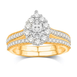 14KT-1.00CTW (CTR:0.33CT) CERTIFIED UNO BRIDAL