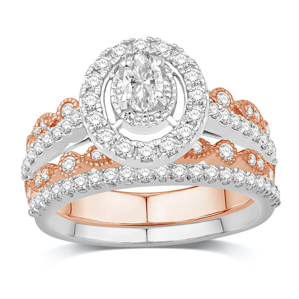 14KT-1.06CTW (0.20CTR)  BRIDAL