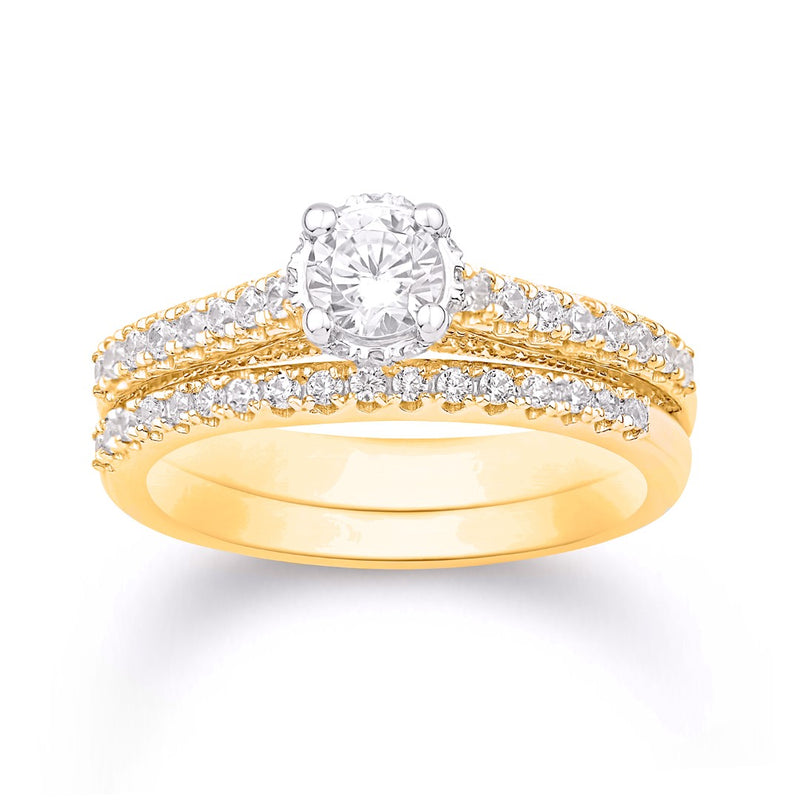 14KT-1.00CTW (CTR:0.50) UNO BRIDAL